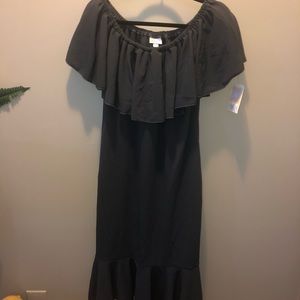 LuLaRoe Cici - 2XL Charcoal Grey